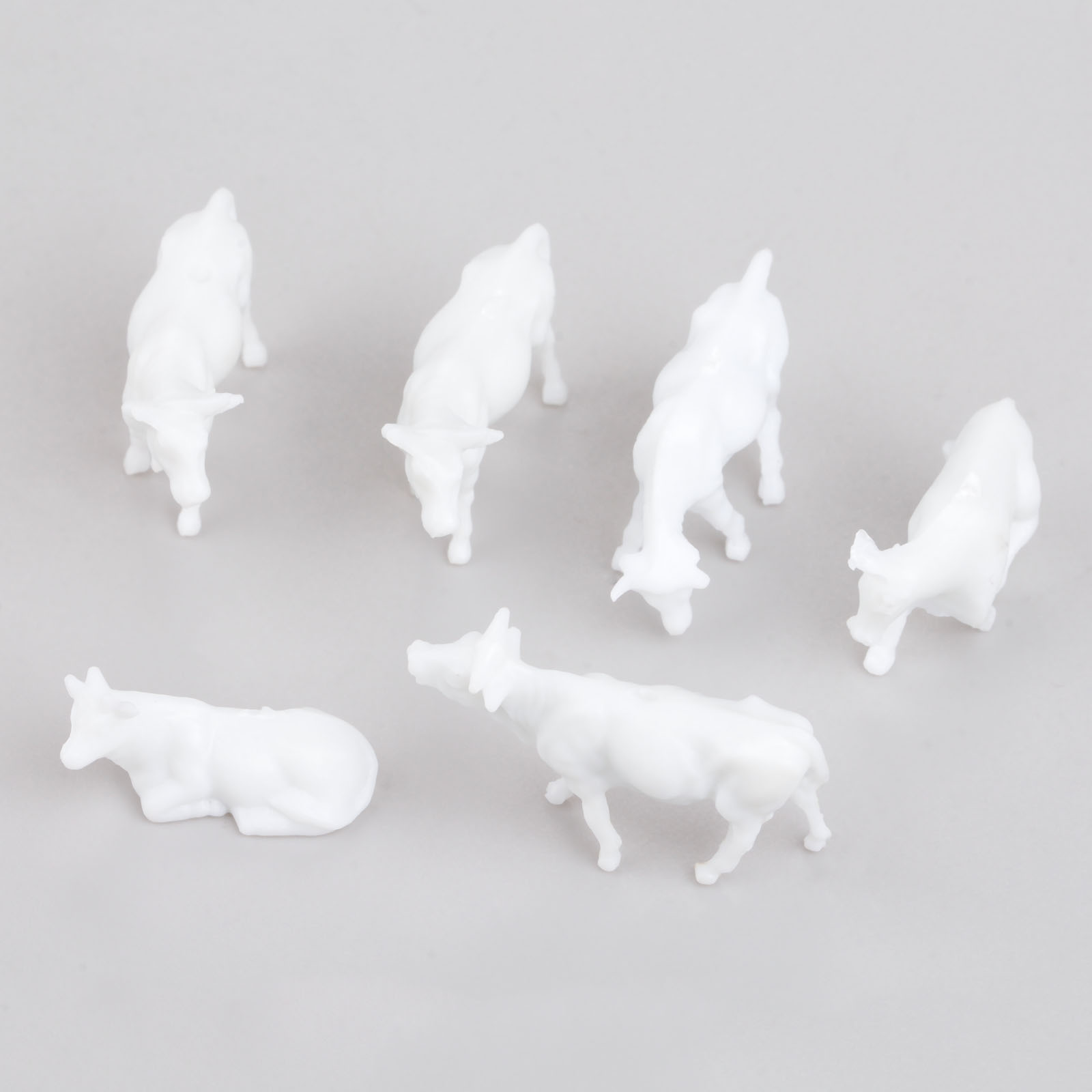 Farming Agriculture Model - 100 шт., белые модели коров, масштаб