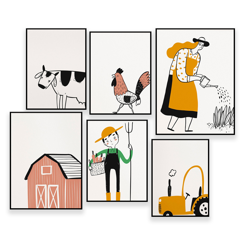 Agriculture Farming Cartoon - Галерея сельского хозяйства Стена - 4-H,