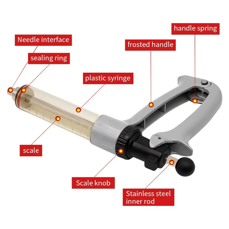25/50 мл полуавтоматический ве – обзор и цена Veterinary Syringe Gun