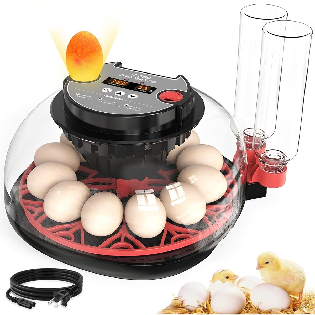 Инкубатор на 12 яиц с автомати – обзор и цена Quail Egg Incubator