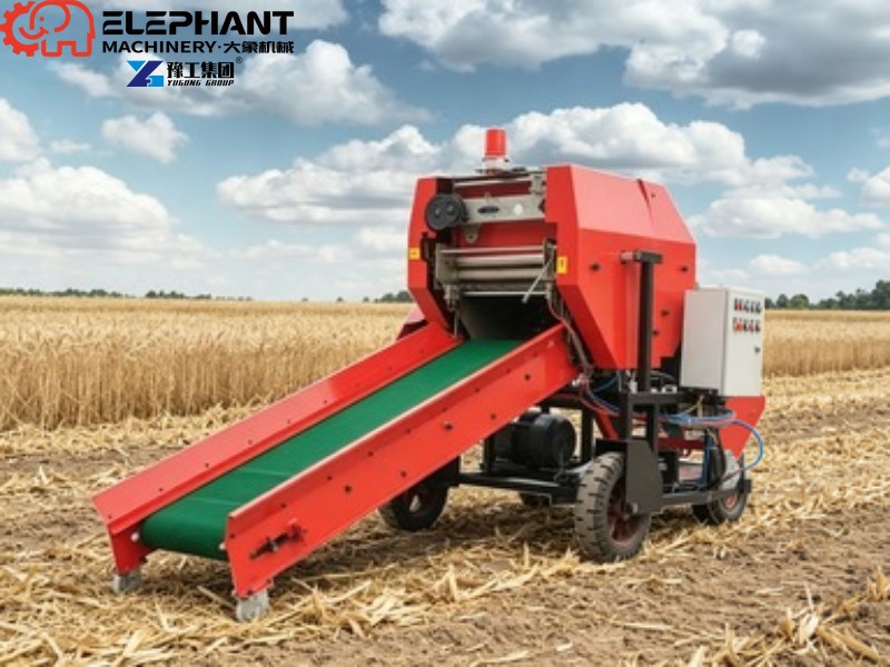 Мини-пресс-подборщик для сена  – обзор и цена Silage Baler Machine