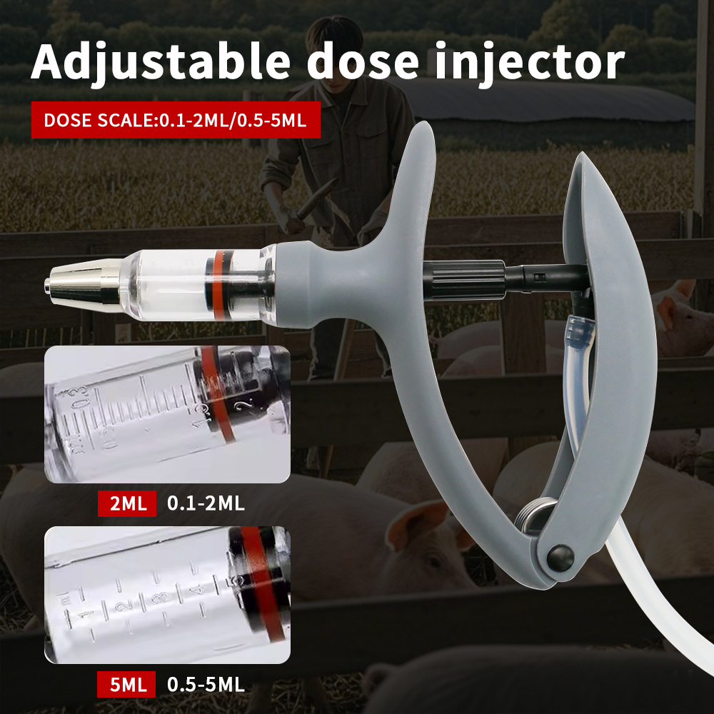 1 шт., 2 мл/5 мл, непрерывный  – обзор и цена Veterinary Syringe Gun