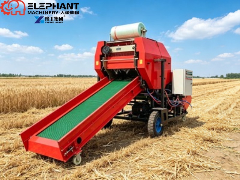 Мини-пресс-подборщик для сена, – обзор и цена Silage Baler Machine